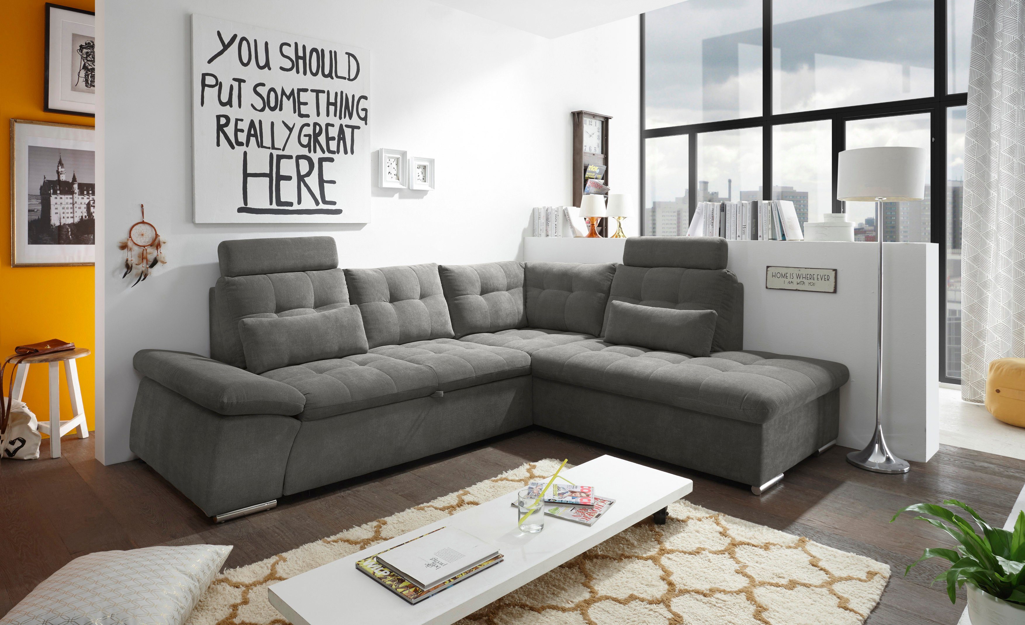ED EXCITING DESIGN Ecksofa Nalo L-Form, günstig online kaufen