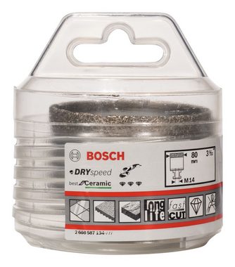BOSCH Diamanttrockenbohrer, Ø 80 mm, Dry Speed Best for Ceramic - 80 x 35 mm