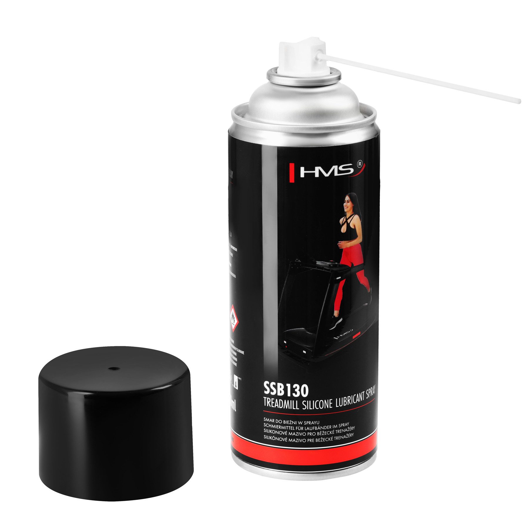 HMS Silikonöl Silikon Spray Laufband Schmiermittel Laufbandöl Pflege Wartung, 450 ml – Bild 2 von 2