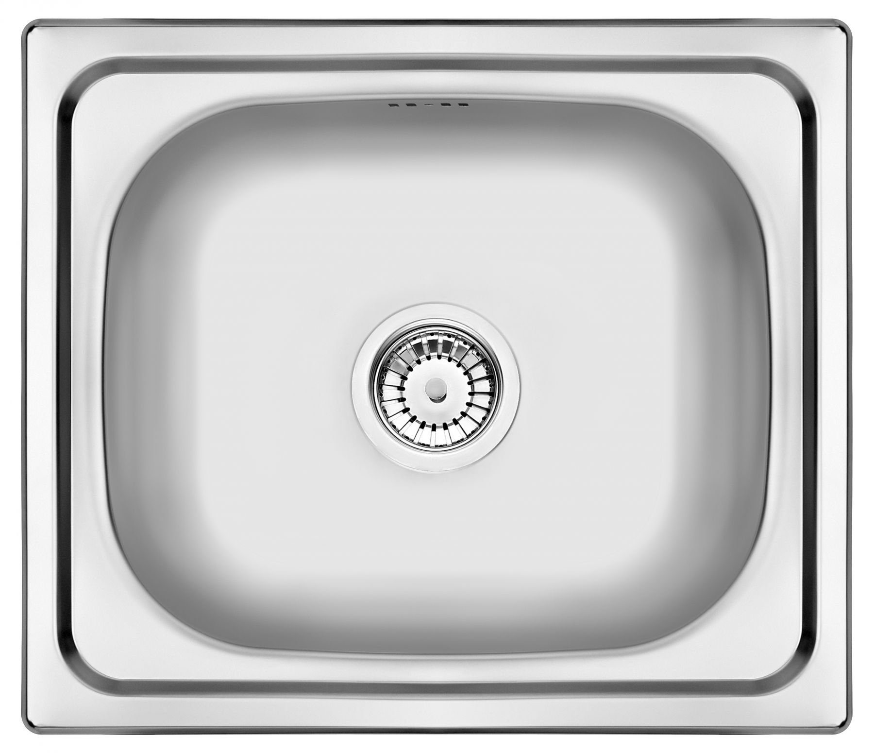 Faizee Möbel Edelstahlspüle Edelstahl Einbauküchenspüle Spülbecken verschiedene Modelle Siphon, Eckig, 48/17.5 cm