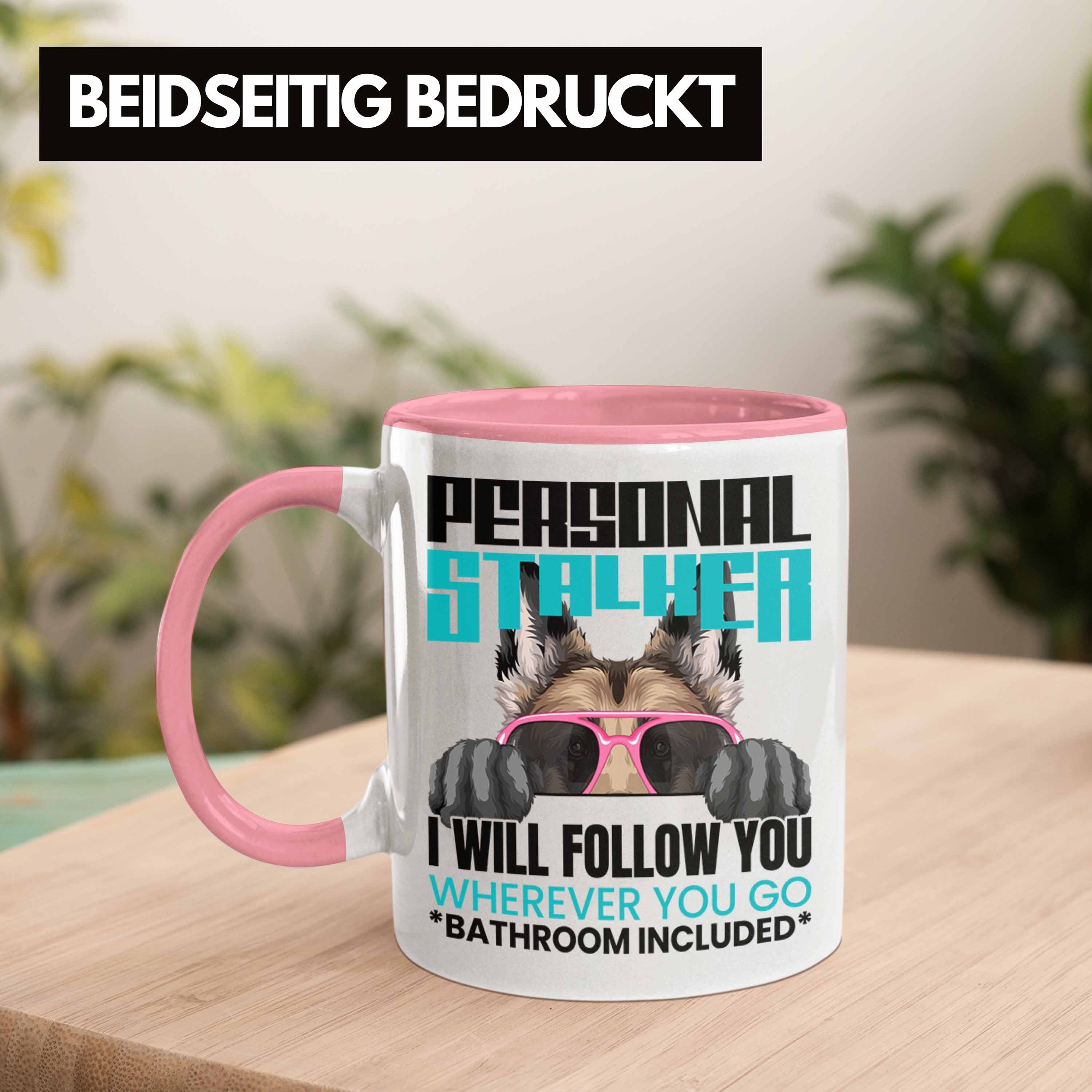 Tasse Besitzerin Trendation Lustiger Geschenkidee Geschenk Tasse Schäferhund Rosa Per Spruch