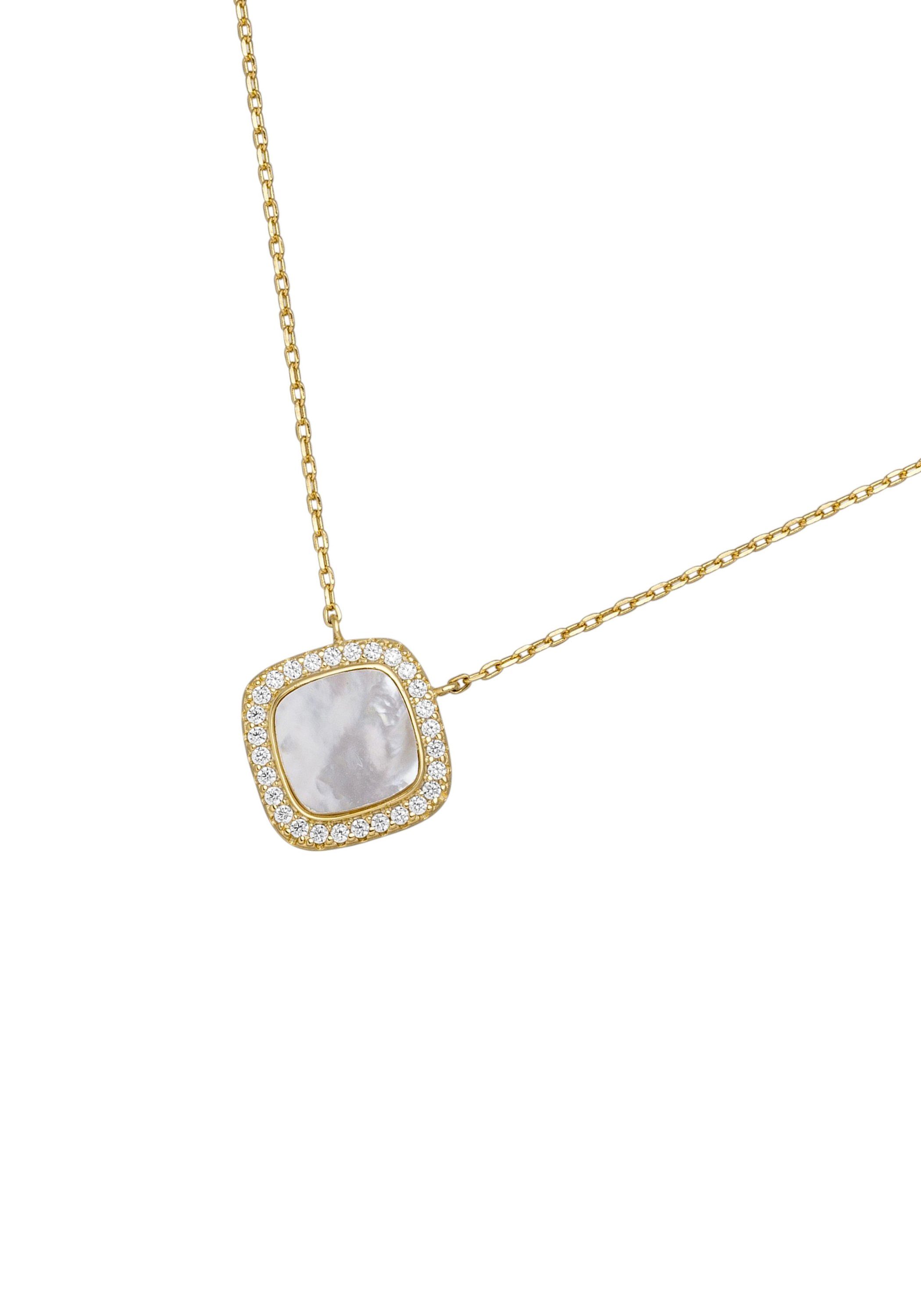 JOBO Kette mit Anhänger Perlmutt und 28...