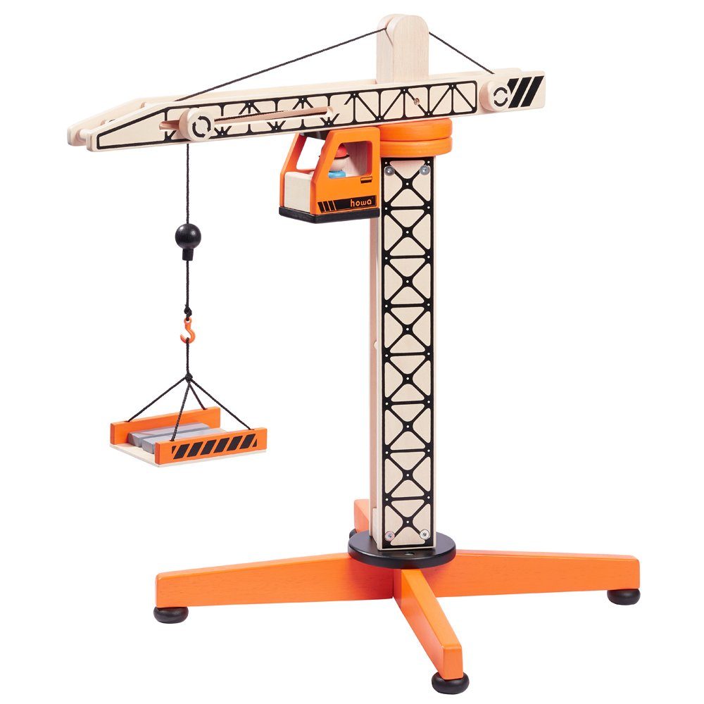 howa Spielzeug-Kran, Turmdrehkran aus Holz