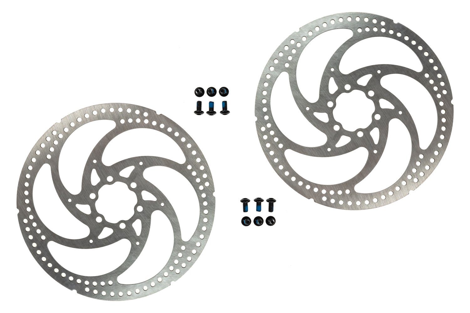 Promax Scheibenbremse Brems Scheiben Sets 180 mm VR HR Disc Brake 6 Loch mit Schrauben
