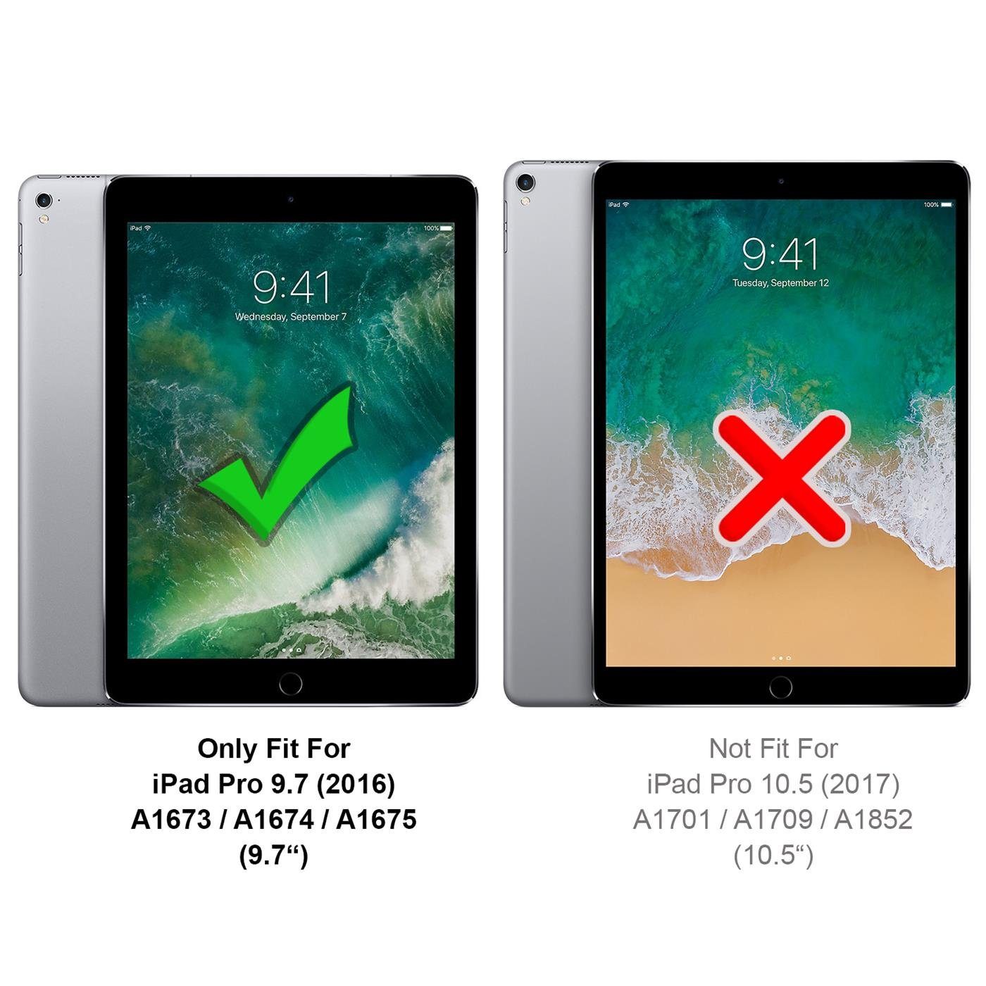 CoolGadget Tablet-Hülle Silikon Case Tablet Hülle Für iPad Pro 24,6 cm (9,7 Zoll), Hülle dünne Schutzhülle matt Slim Cover für Apple iPad Pro 9.7