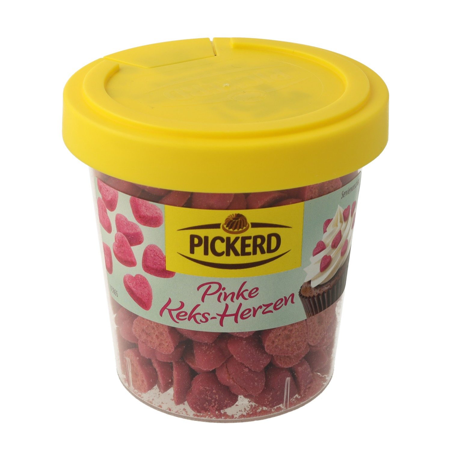 PICKERD Backdekoration PICKERD Pinke Keksherzen 60 g