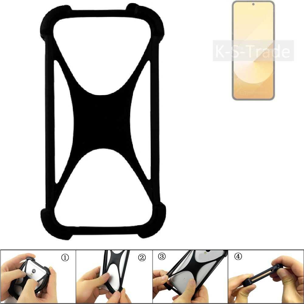 K-S-Trade Handyhülle für Samsung Galaxy Z Flip6, Handy-Hülle Schutz-Hülle Silikon Bumper TPU Softcase Smartphone