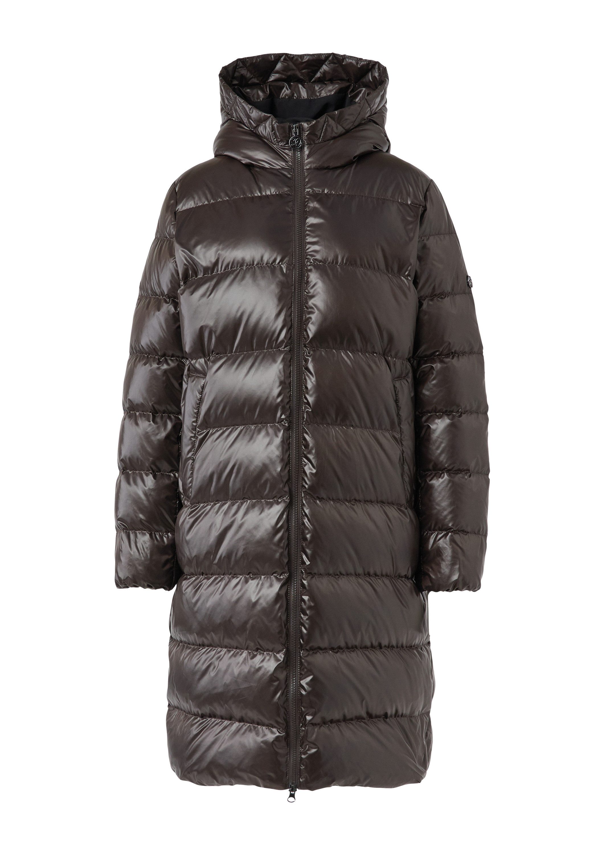 s.Oliver Wintermantel Outdoor-Mantel Kapuzen-Steppmantel mit recycelter Dau günstig online kaufen