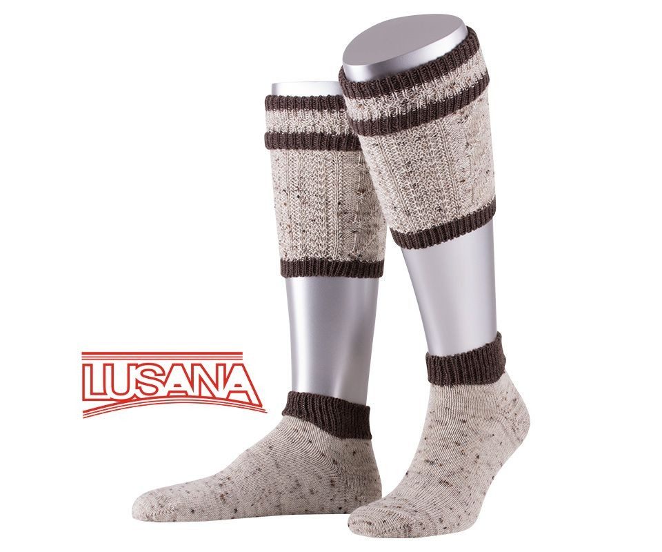 Lusana Trachtensocken 2-teiliges Loferl-Set - natur/braun günstig online kaufen