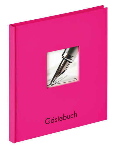 Walther Design Fotoalbum Gästebücher Fun, Gästebuch, Papiereinband, verdeckte Spiralbindung, Prägung