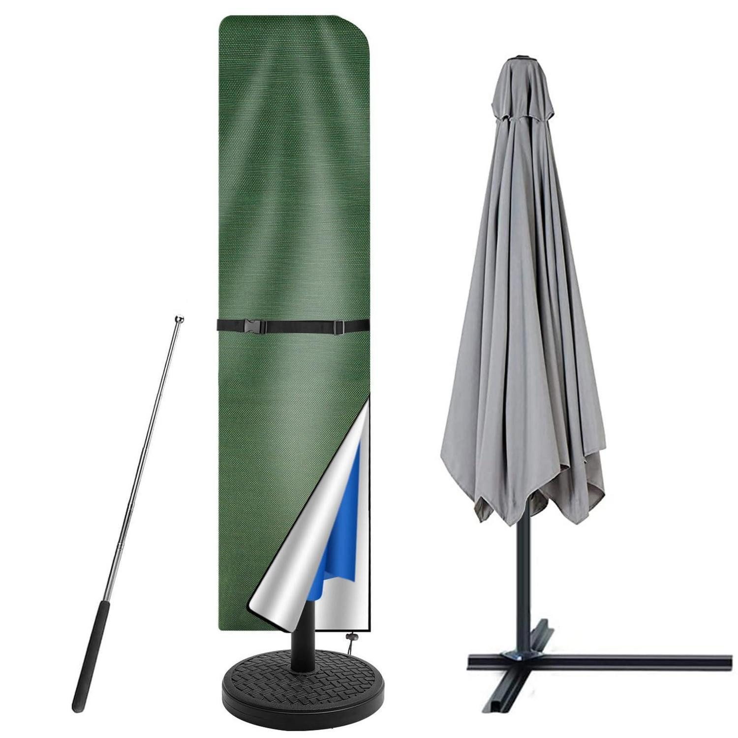 LuxusKollektion Sonnenschirm-Schutzhülle Sonnenschirm Schutzhülle Grün 3-4m (1-St)