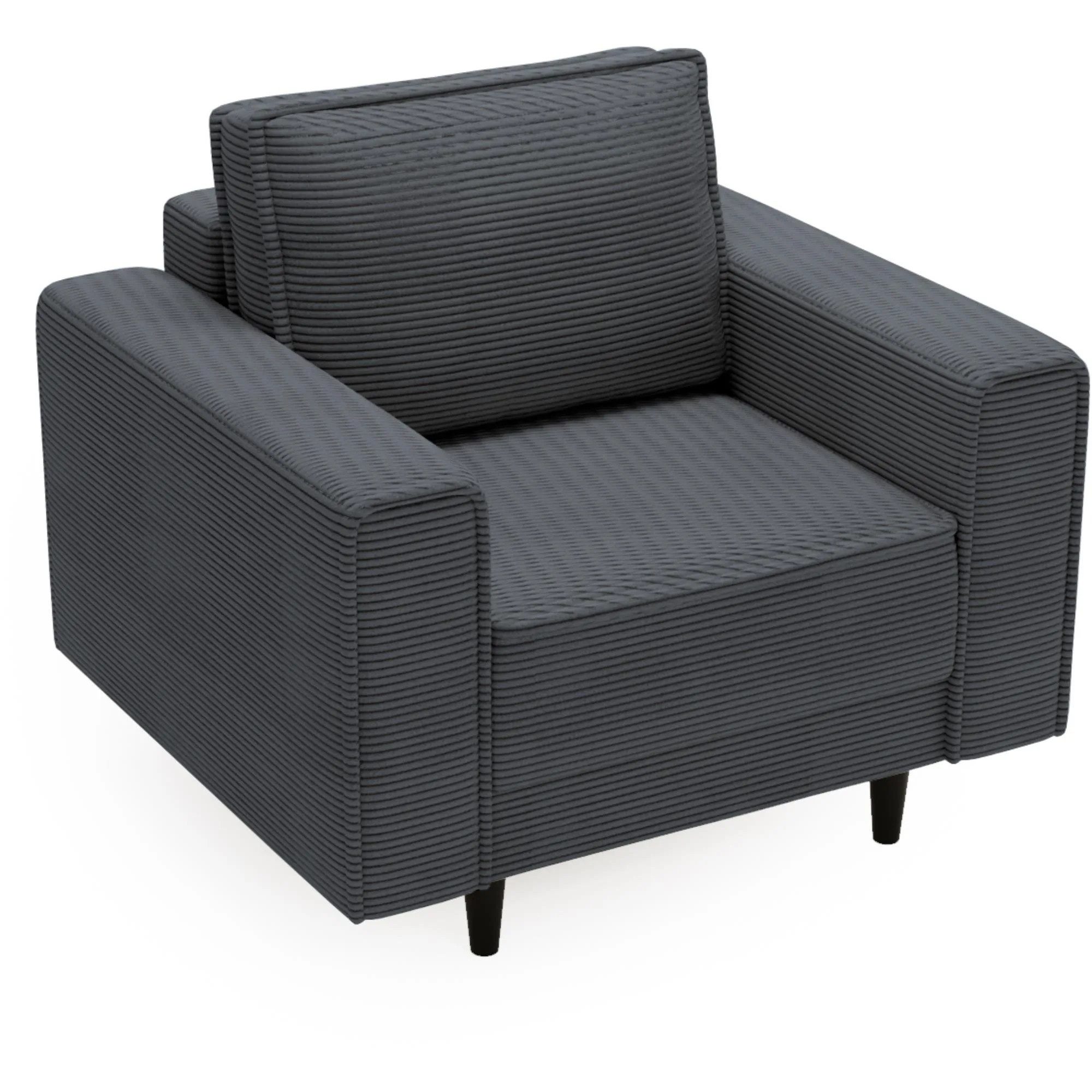 Beautysofa Relaxsessel Monte (Dunkelgrau Sessel aus günstig online kaufen