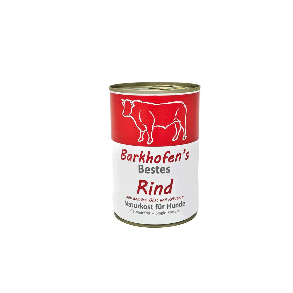 Barkhofen Tiernahrung Bestes Rind, Nassfutter für: Hunde