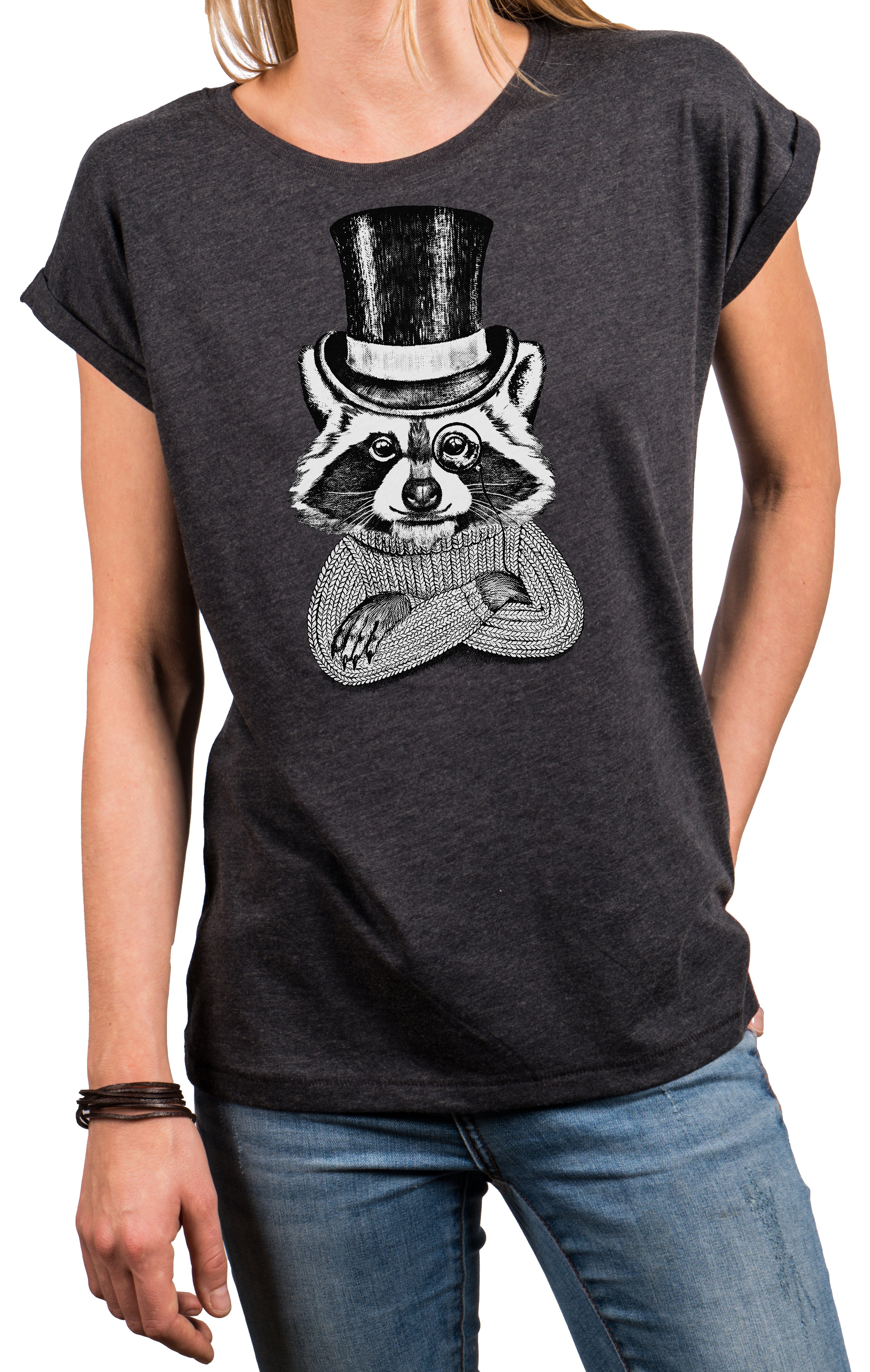 MAKAYA Damen T-Shirt ‚Stranger Things‘ – Dustin & Demodog Print, Kurzarm, Rundhals, Aus Baumwolle