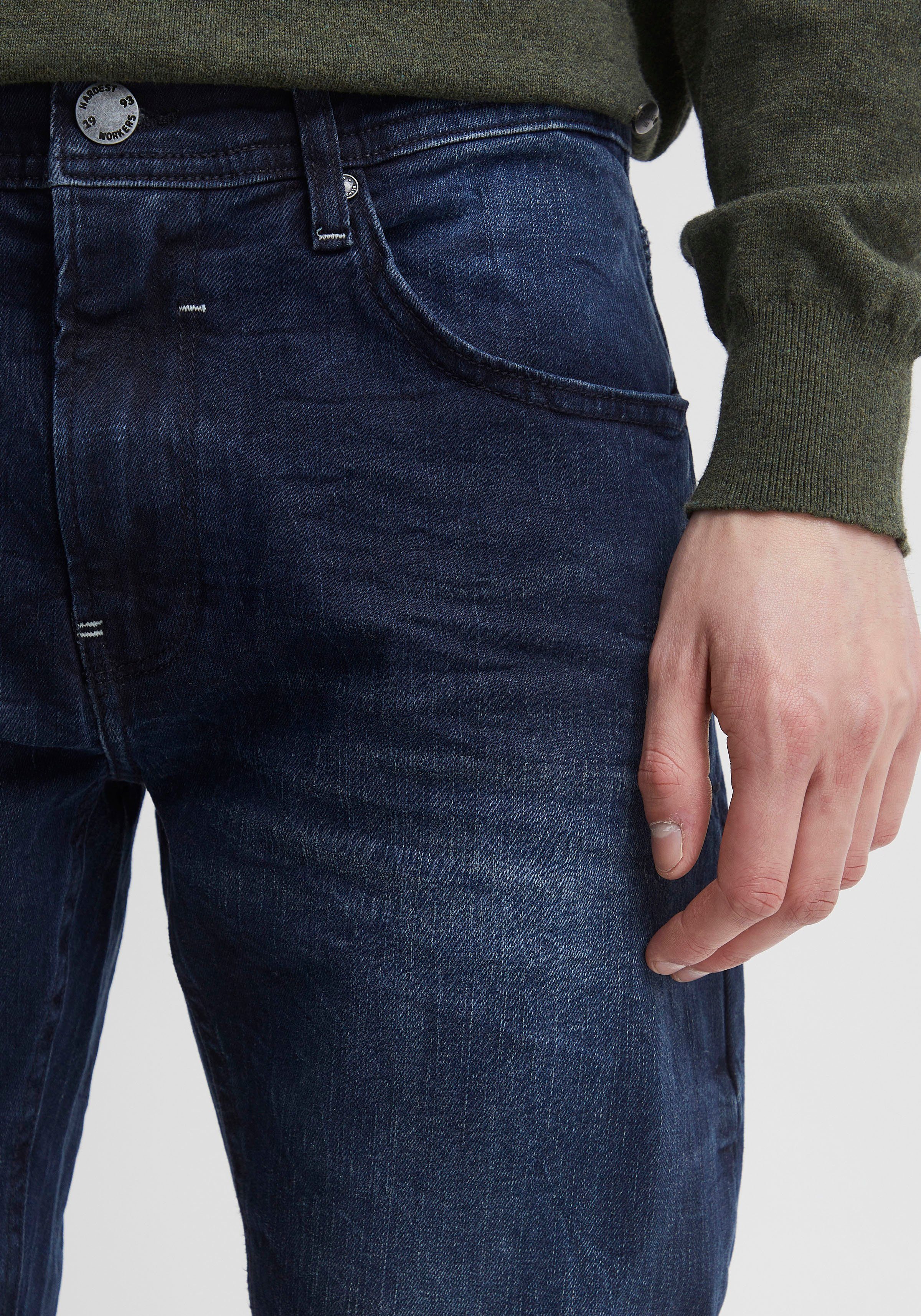 Blend 5-Pocket-Jeans BHTWISTER Slim Fit, knöchellange Schnittform, mit Reißverschluss – Bild 4 von 5