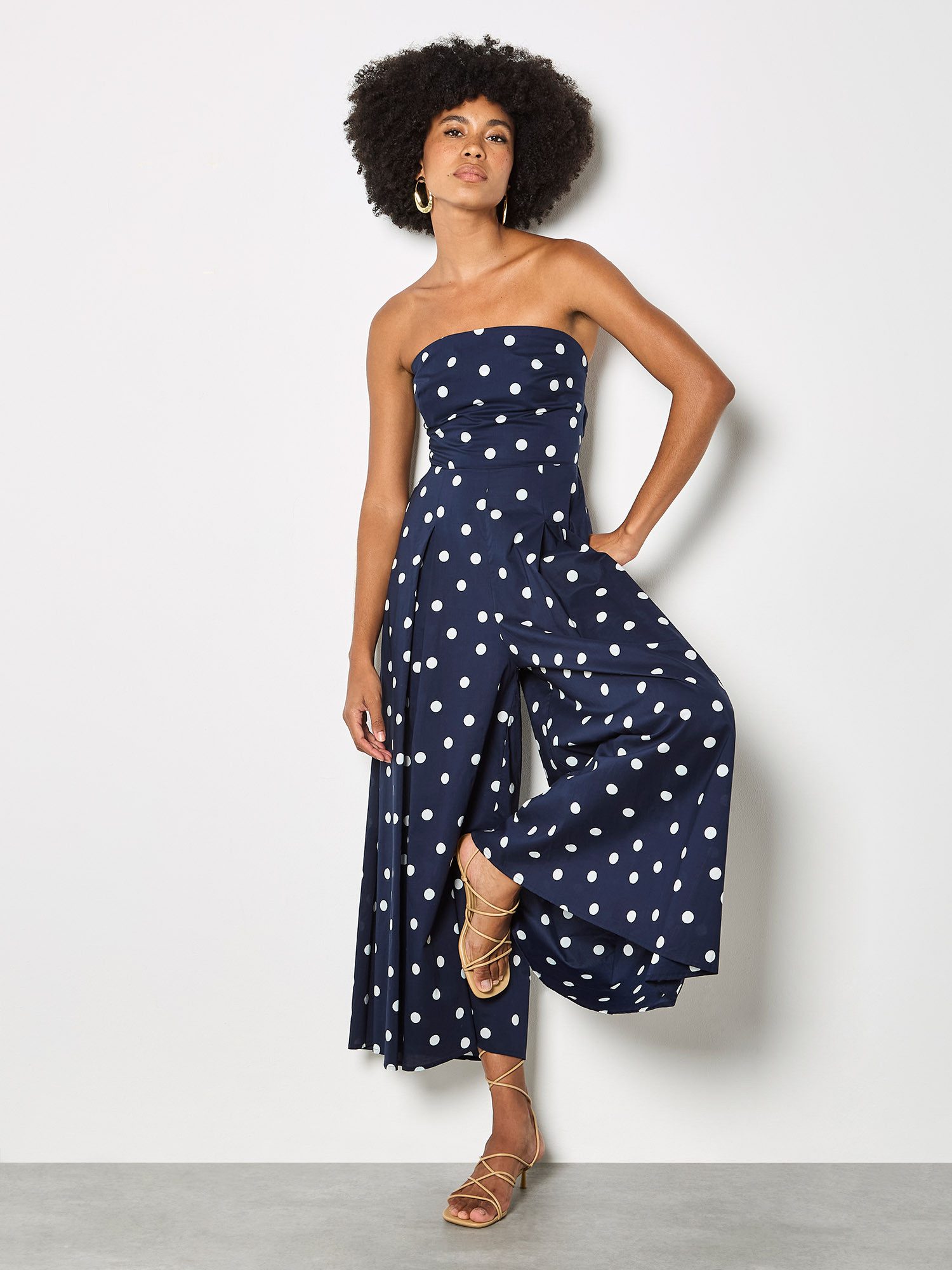 Apricot Jumpsuit Gemustert günstig online kaufen