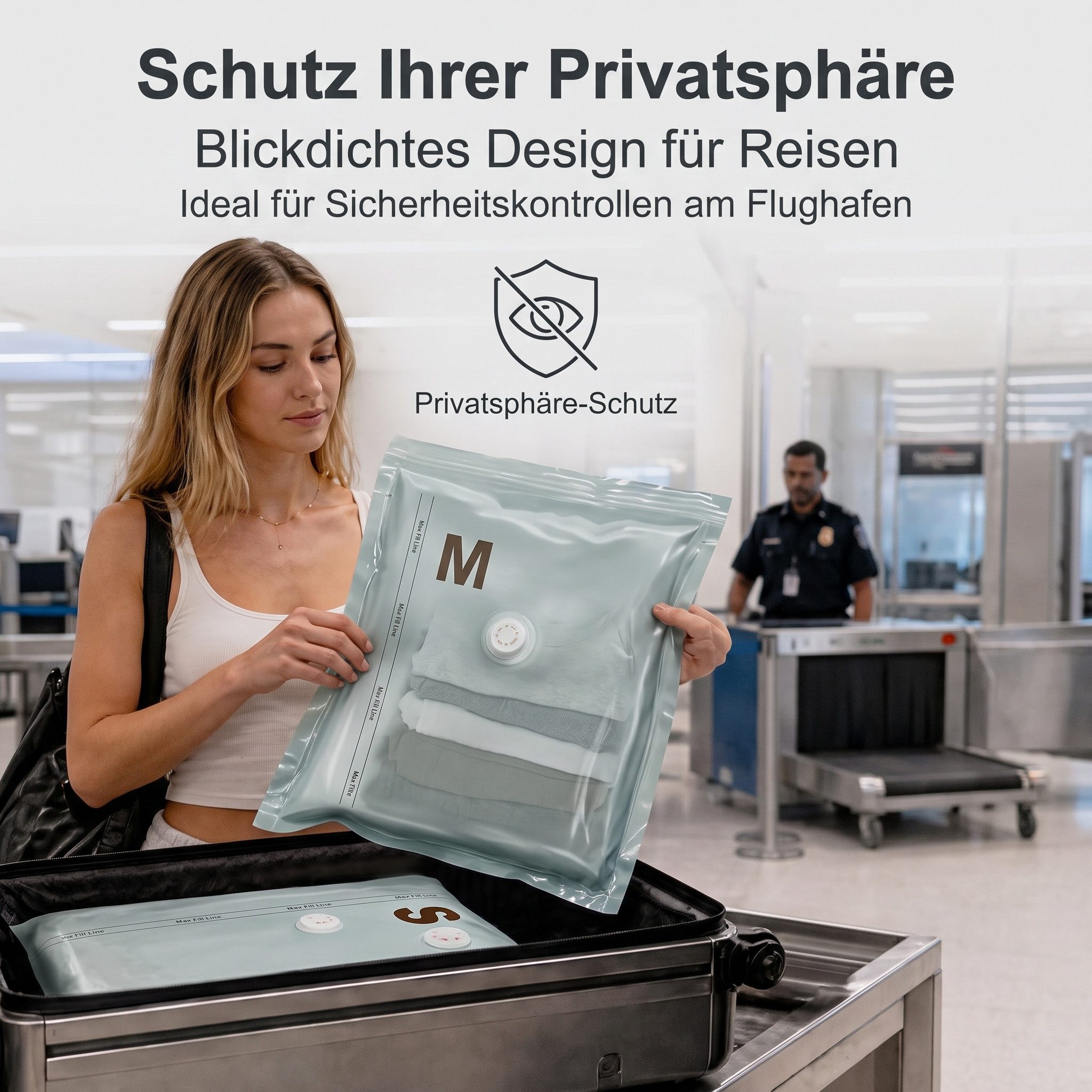 AIMAX Aufbewahrungstasche Vakuumbeutel mit Pumpe 16er Set für Kleidung und Reisen – Bild 5 von 5