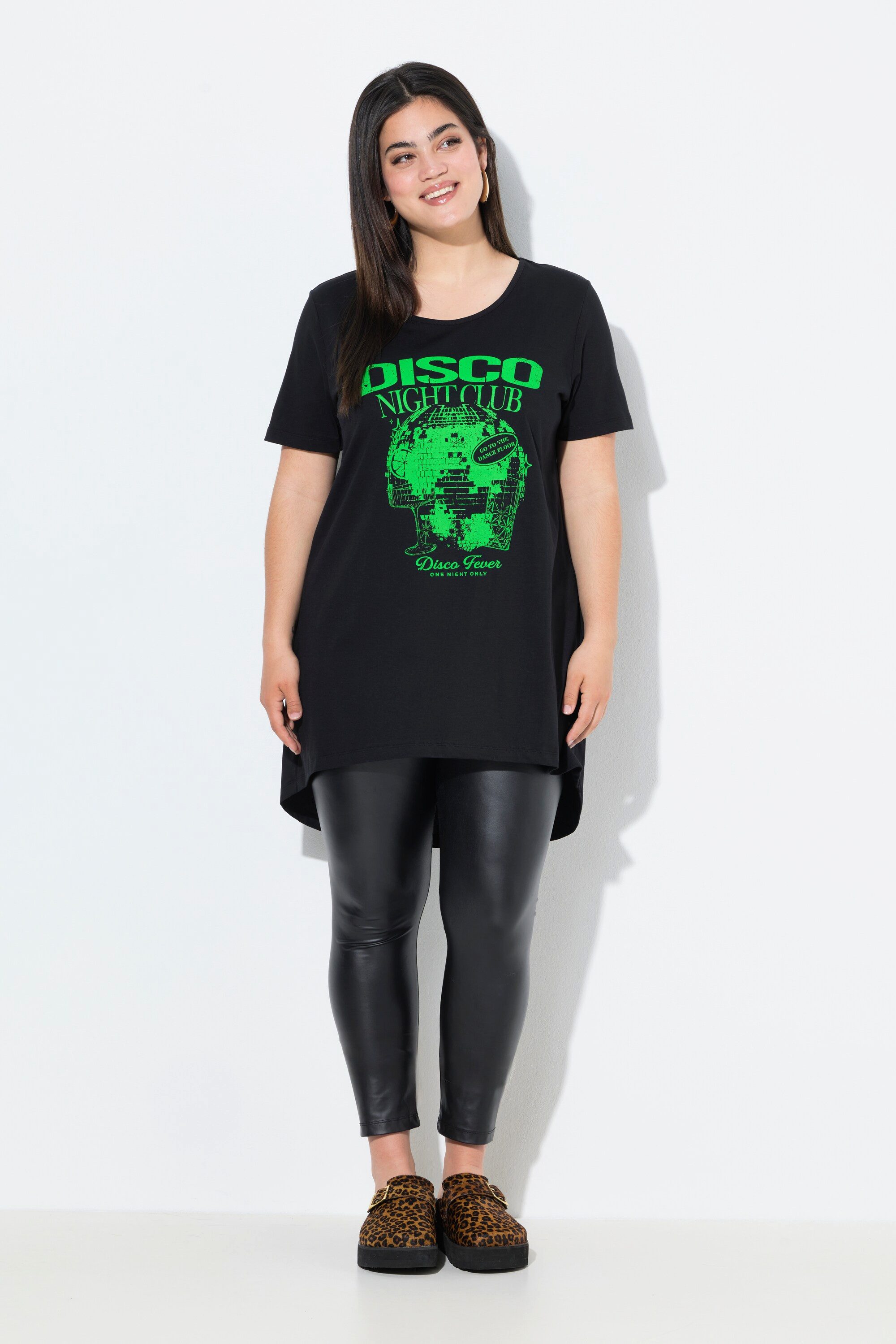 Angel of Style T-Shirt T-Shirt A-Linie Neon Diskokugel-Motiv günstig online kaufen