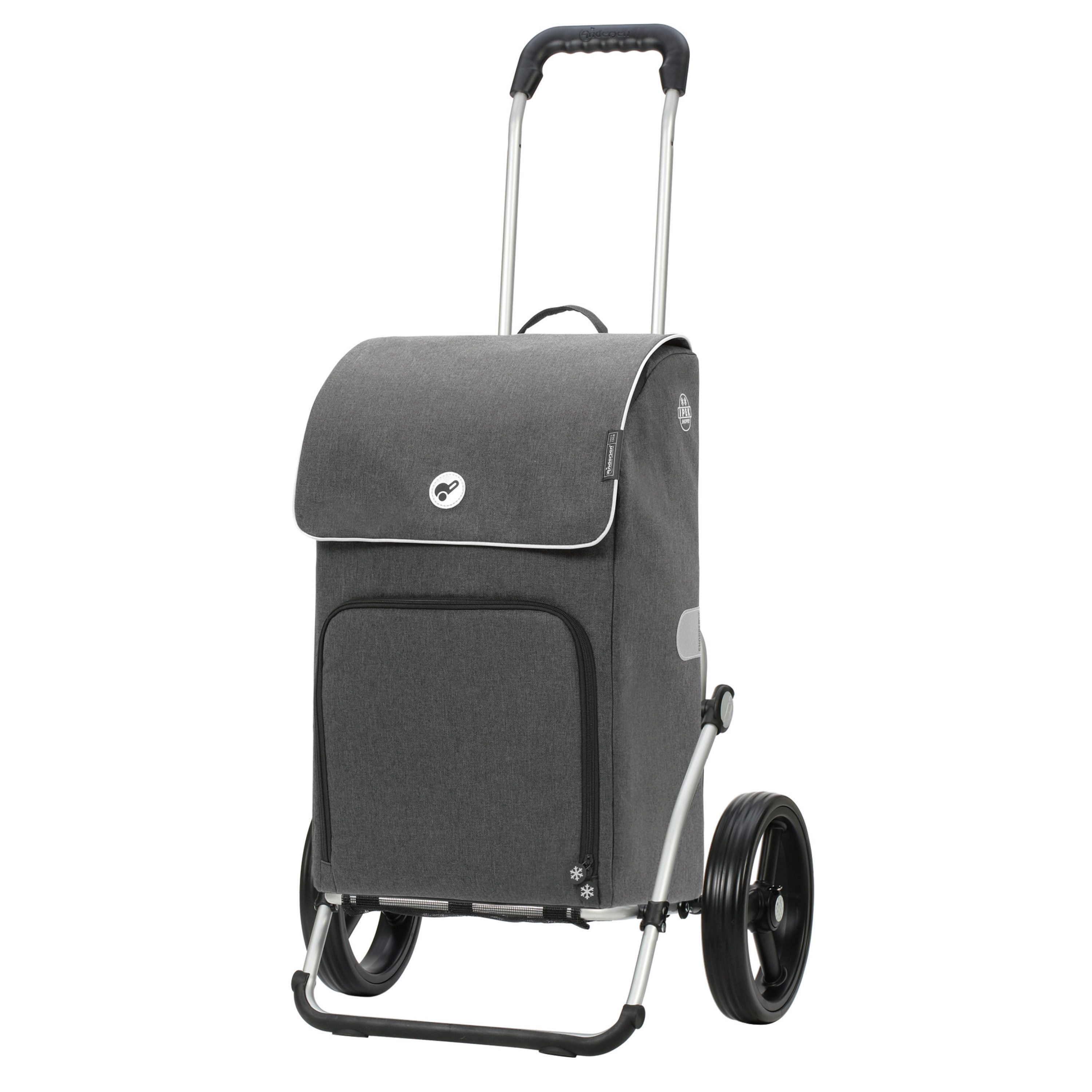 Andersen Einkaufstrolley Royal Shopper Ipek Maxi anhrazit, Thermofach 40 Liter, klappbar, belastbar bis 50kg, wasserabweisend