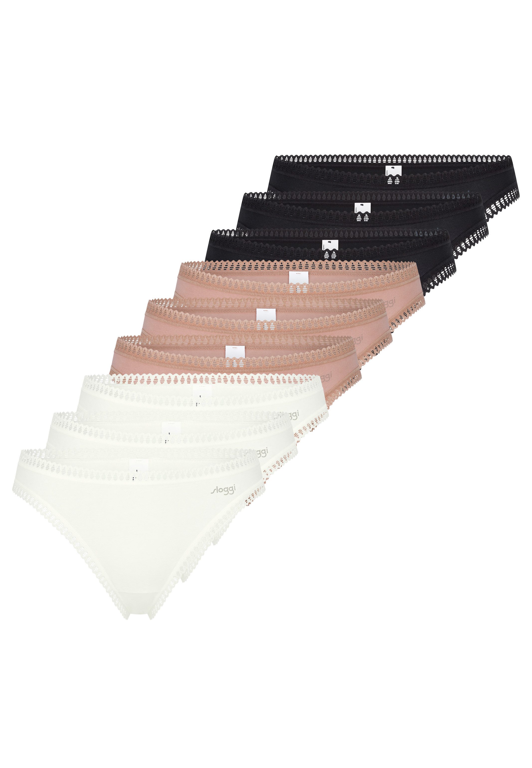 Schwarz / creme / braun