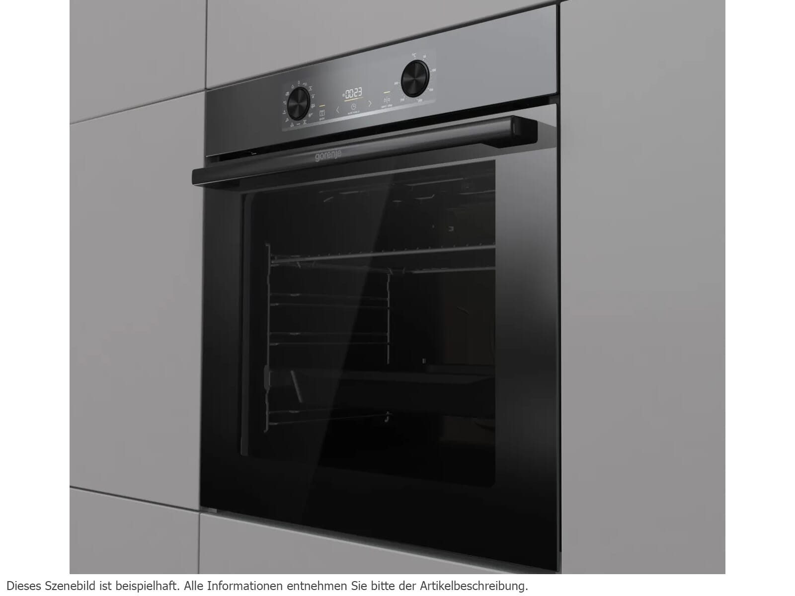 GORENJE Einbaubackofen, mit 1-fach Voll-Teleskopauszug, Pyrolyse-Selbstreinigung