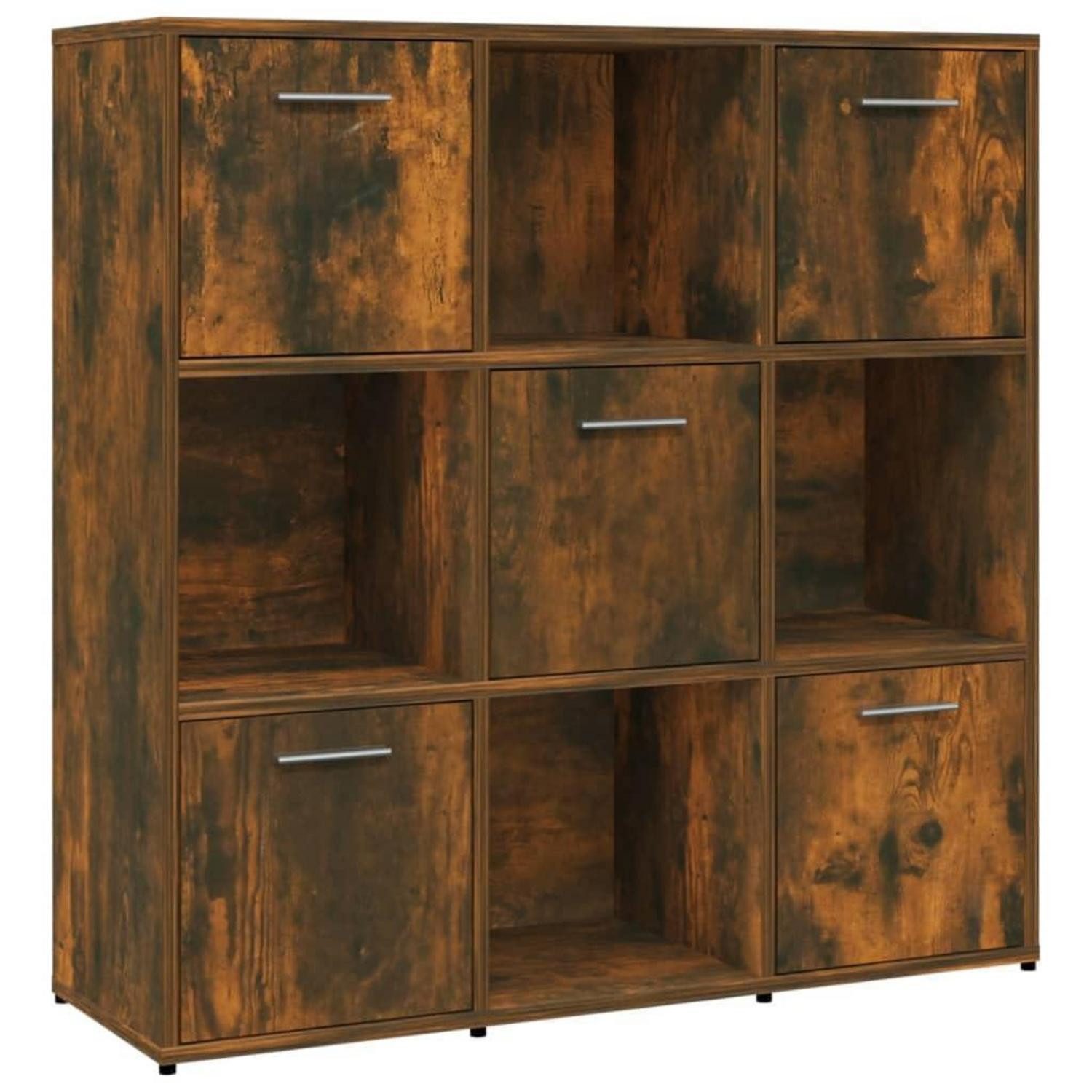 LuxusKollektion Regalwürfel Bücherregal Würfel Eiche 90x90cm, 1-tlg.