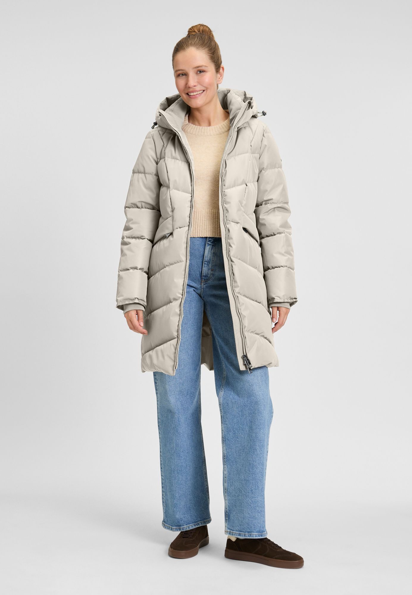 COVERED Steppmantel Adele2 L60390CO Windfangärmel, 2-Wege-RV, Unifi REPREVE günstig online kaufen