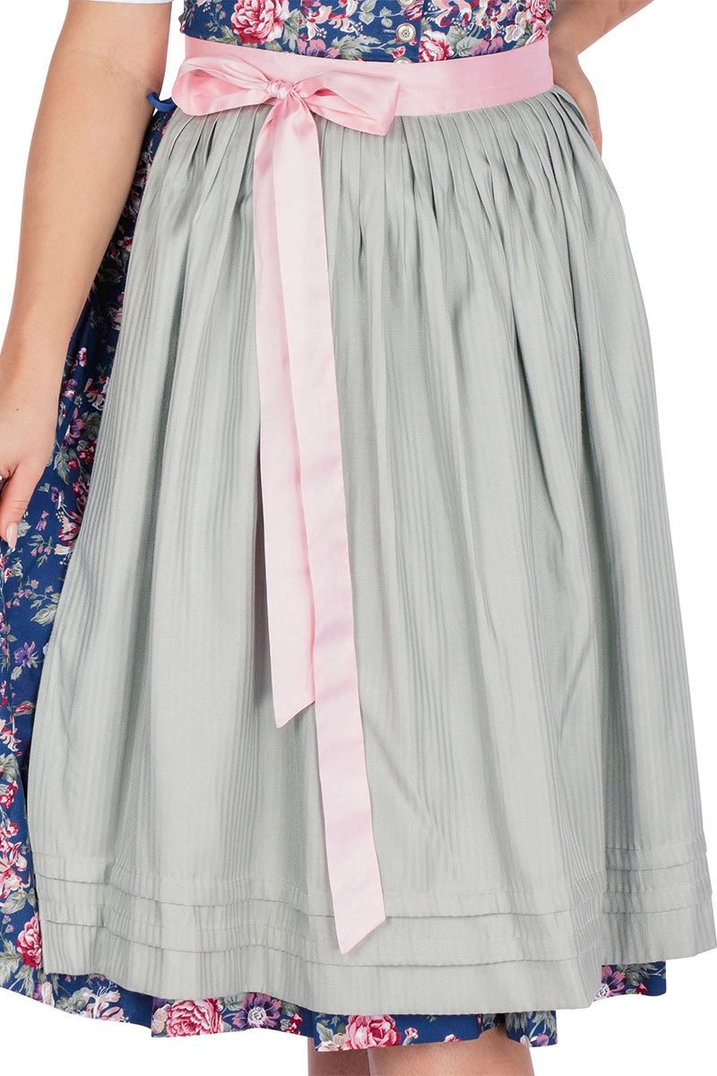 Berwin & Wolff Dirndl Midi Dirndl 2tlg. - HENRIETTA - marine/geblümt/soft sage