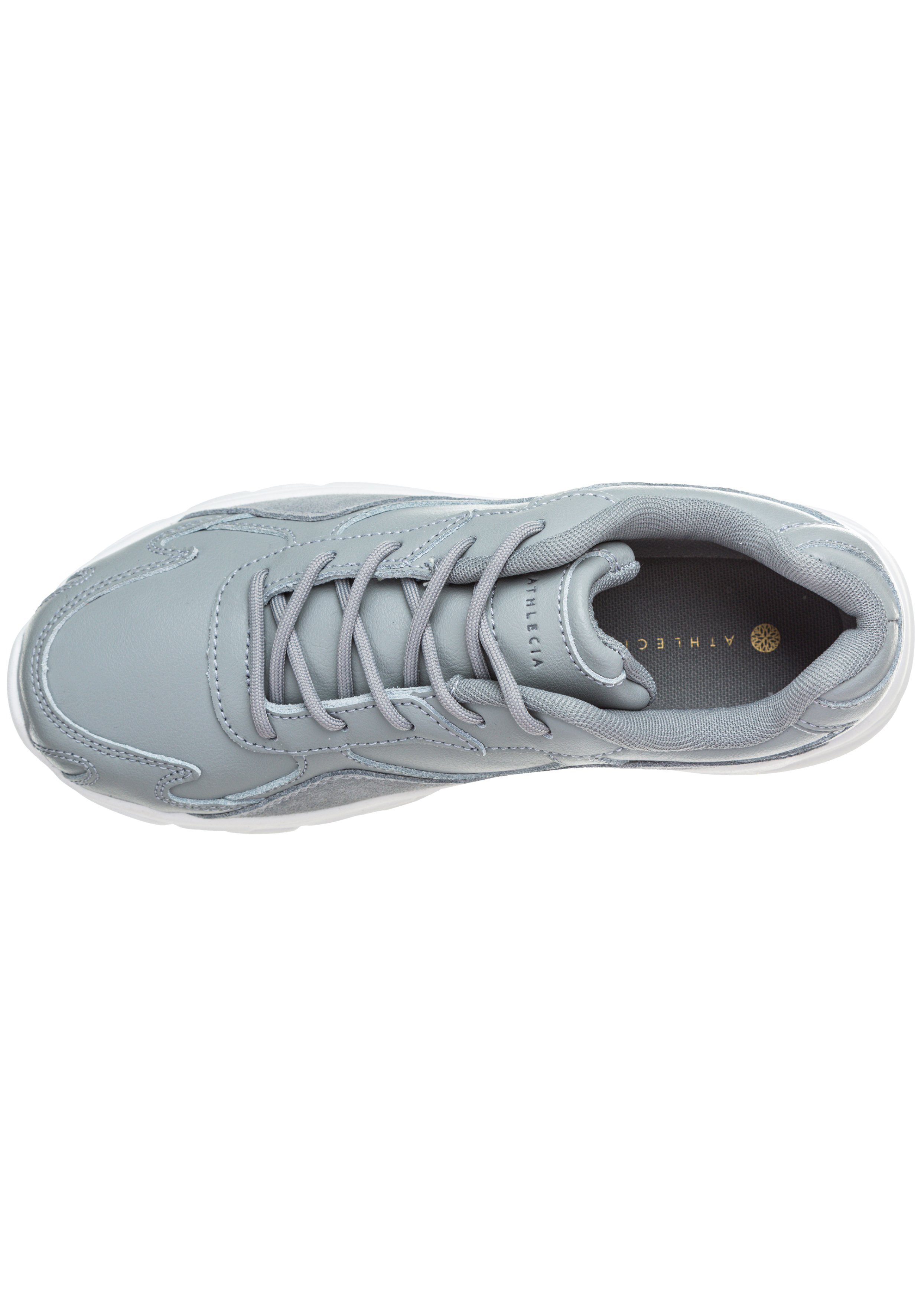 Sneaker CHUNKY grau-weiß sportlichen ATHLECIA Style Leather im Trainers
