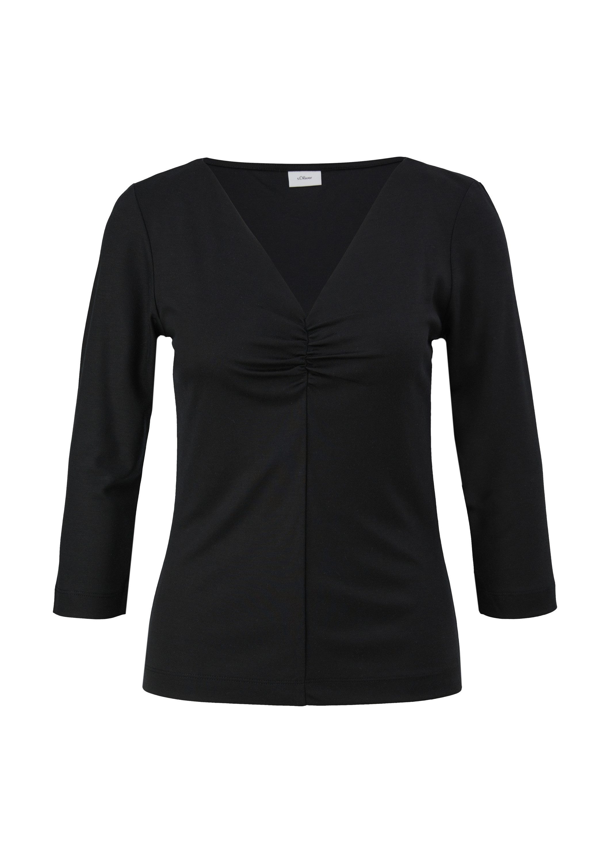 s.Oliver 3/4-Arm-Shirt T-Shirt Shirt aus softem Lyocell-Jersey günstig online kaufen