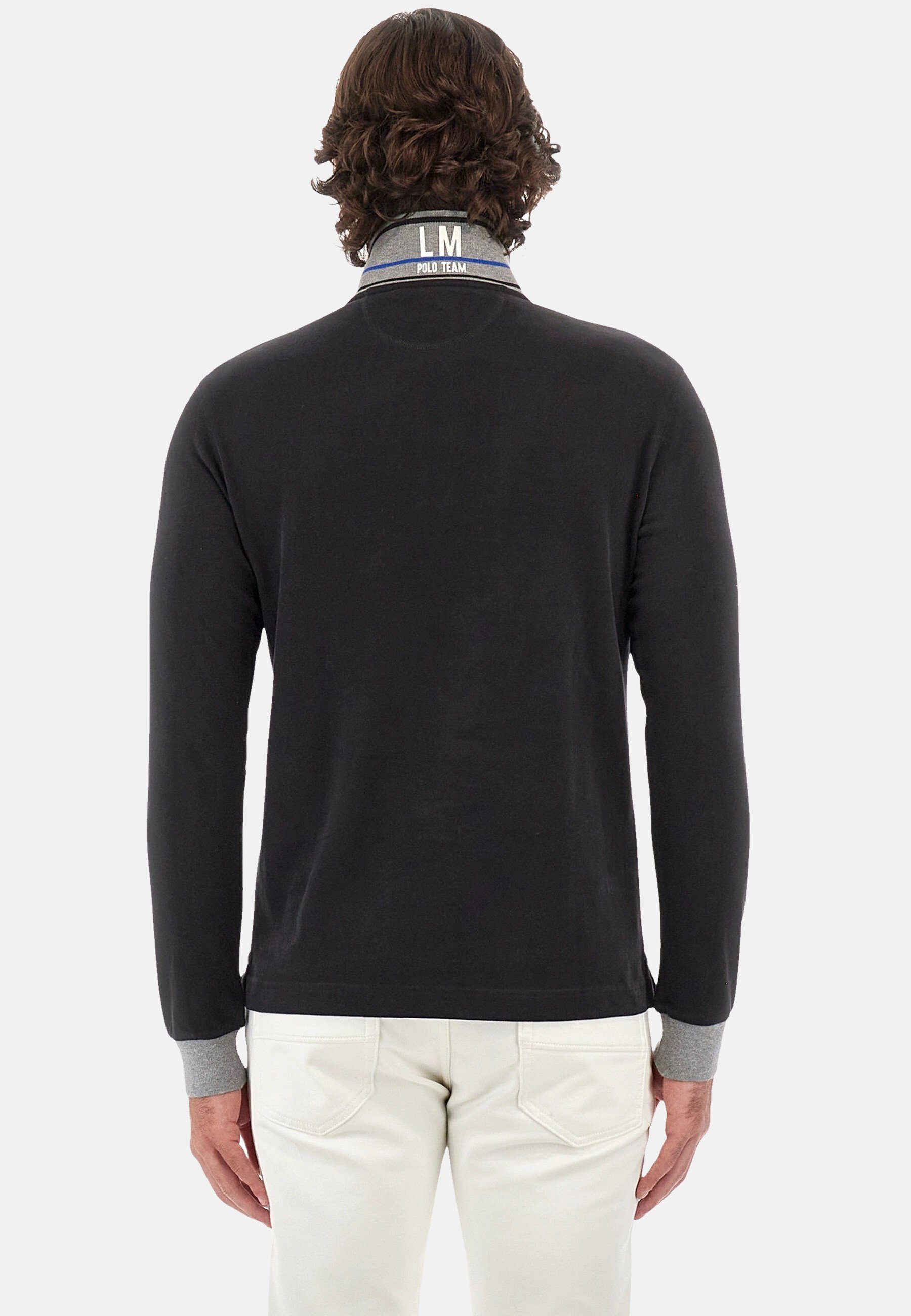 La Martina Poloshirt Shirt Langarm-Poloshirt regular fit Wolfe mit (1-tlg., 1)