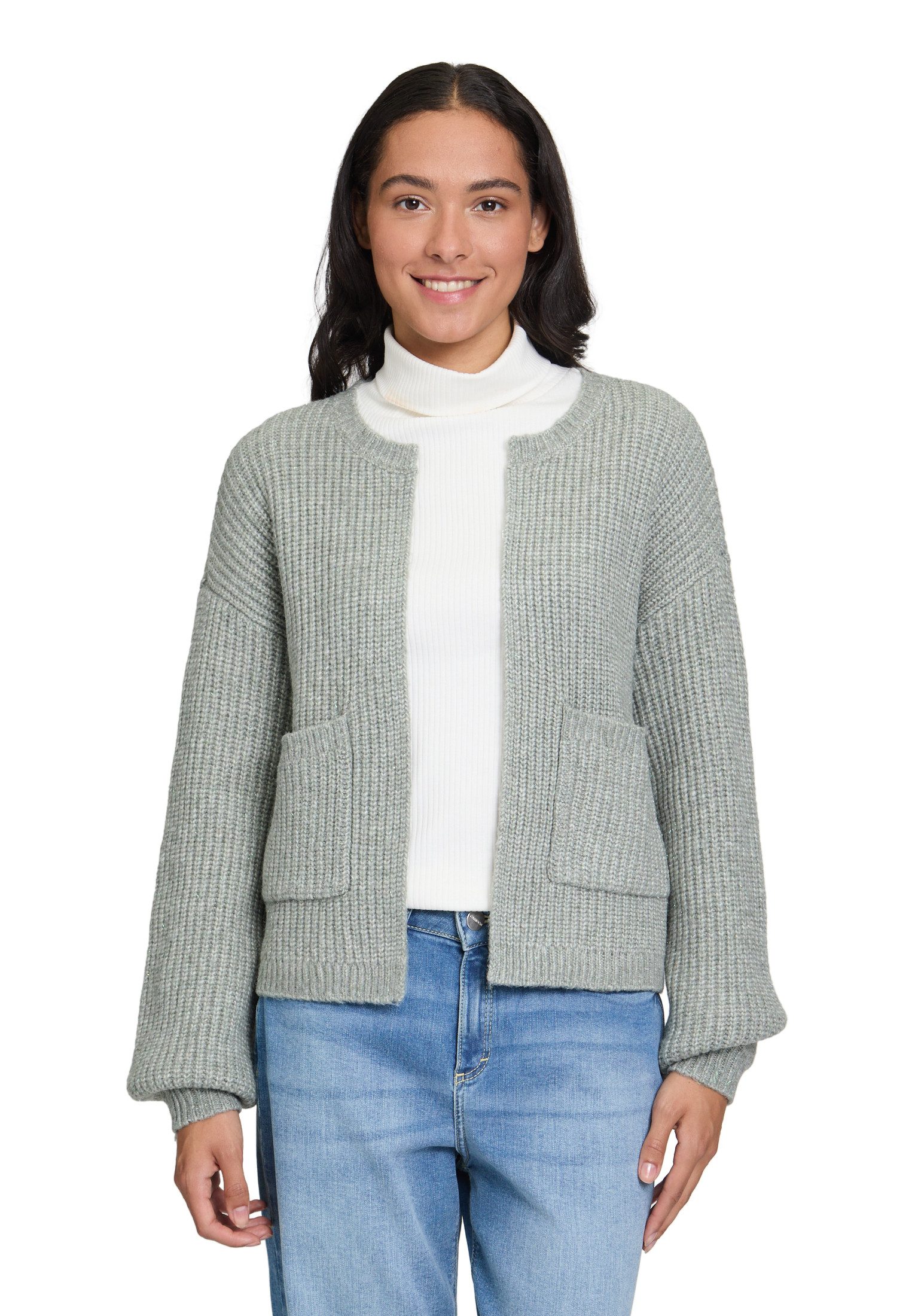 Cartoon Strickjacke Cartoon Damen Strick-Cardigan mit günstig online kaufen