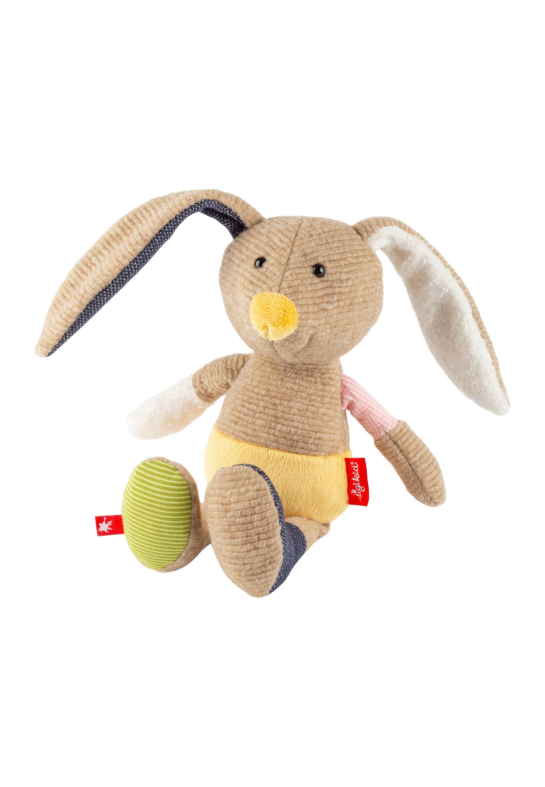 Sigikid Kuscheltier Hase Patchwork Sweety beige für Babys und Kinder (1-St)
