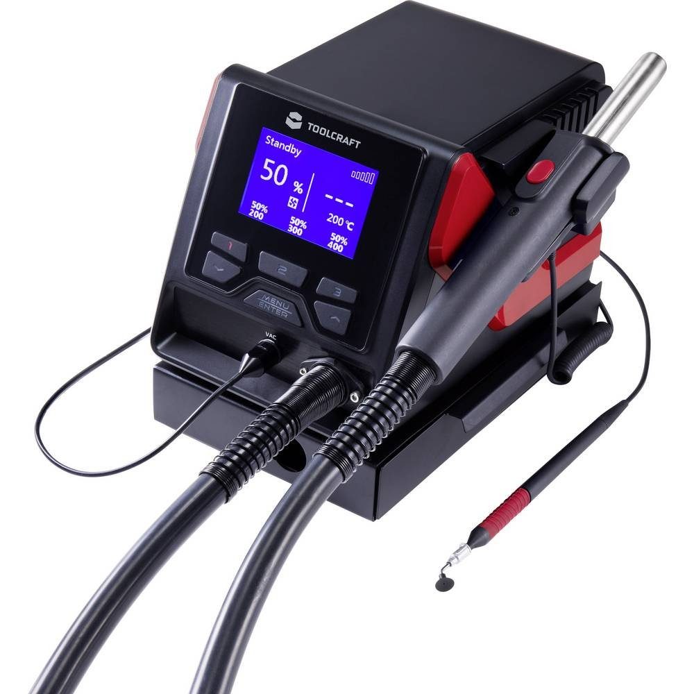 TOOLCRAFT Lötkolben Leistungsstarke Reparaturlötstation 1000 W 100 - 480 °C TO-5799258
