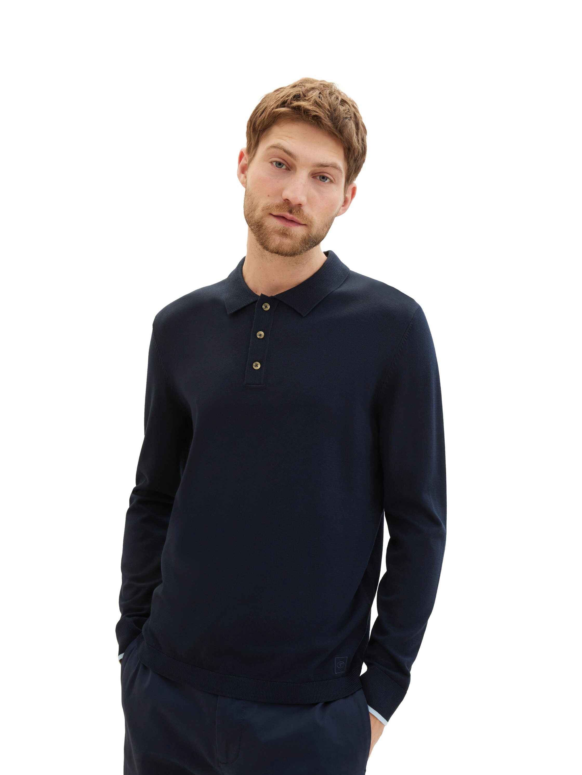 TOM TAILOR Polokragenpullover mit LENZING(TM) ECOVERO(TM)