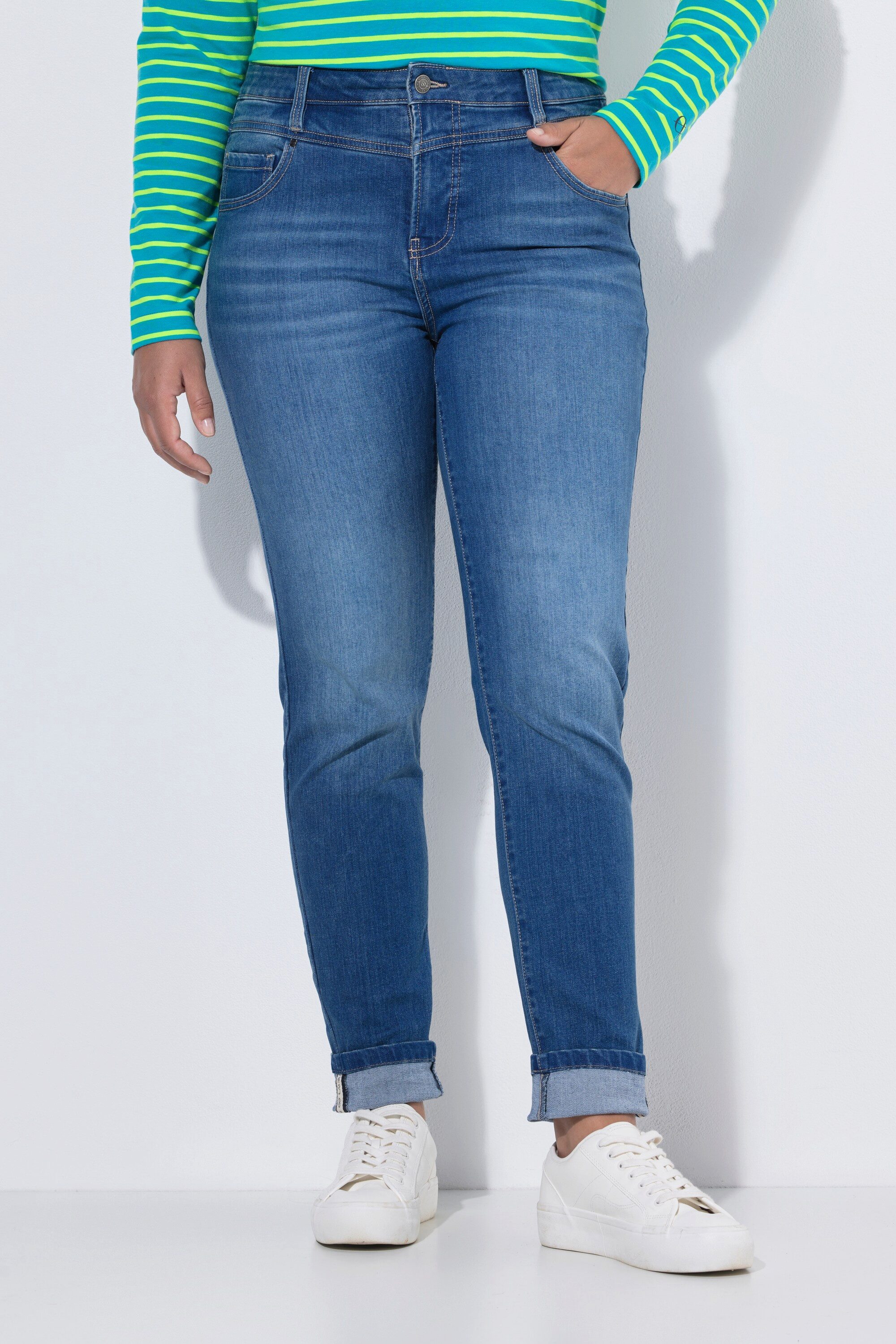 Laurasøn Röhrenjeans High Waist Jeans Slim