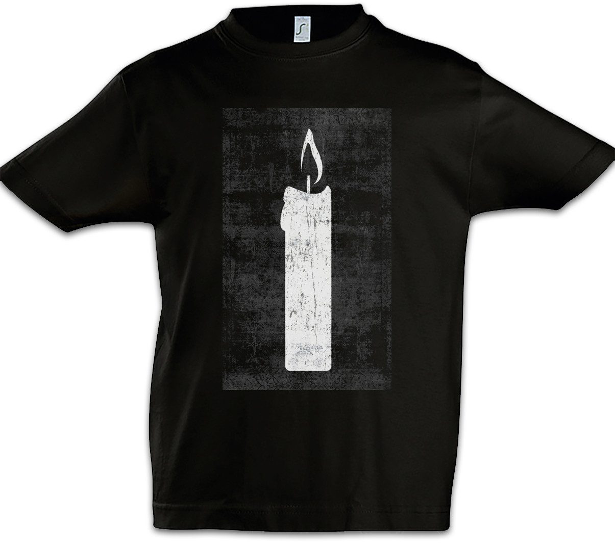 Print-Shirt Tarot The White Candle Kinder T-Shirt Tarot Karte Karten Card Auge