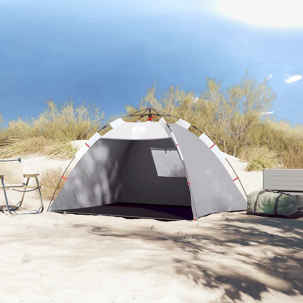 vidaXL Kuppelzelt Strandzelt 2 Personen Grau günstig online kaufen