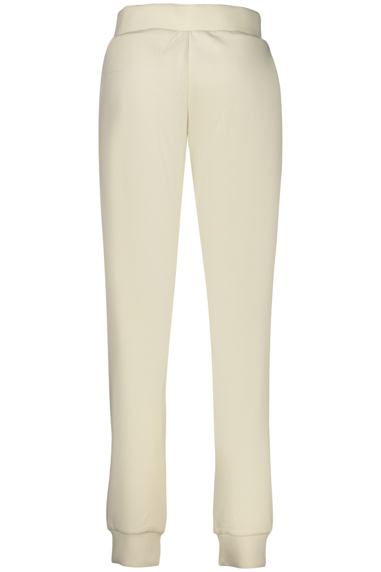 GUESS JEANS 5-Pocket-Hose Weiße Damenjogginghose mit elastischem Bund und Applikation