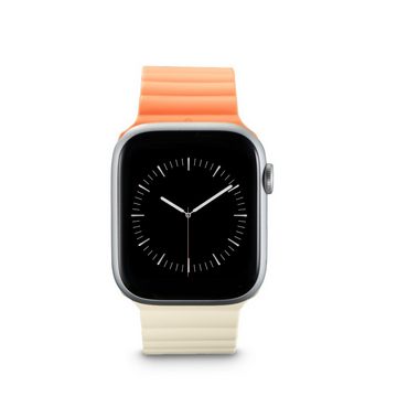 Hama Wechselarmband Apple Watch Armband mit Magnetverschluss, für Apple Watch 38/40/41 mm, Einheitsgröße, nicht klebrig, Silikon-Look