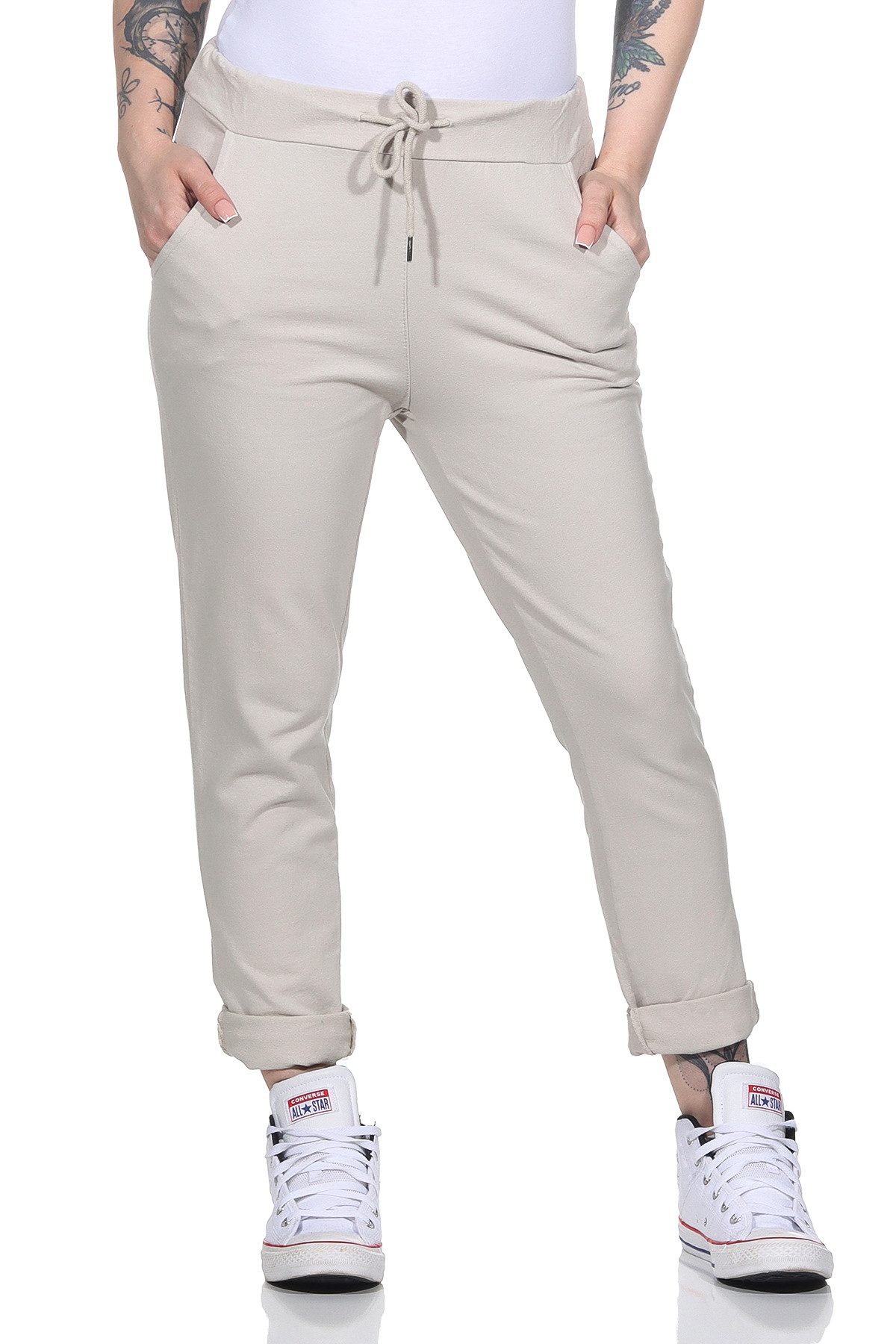 Jogginghose Damen Jogginghose 94 Beige