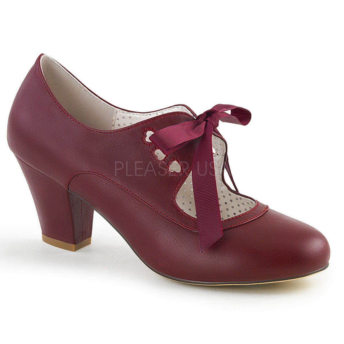 - Couture Pumps Pin WIGGLE-32 High-Heel-Pumps Up Burgundrot Retro