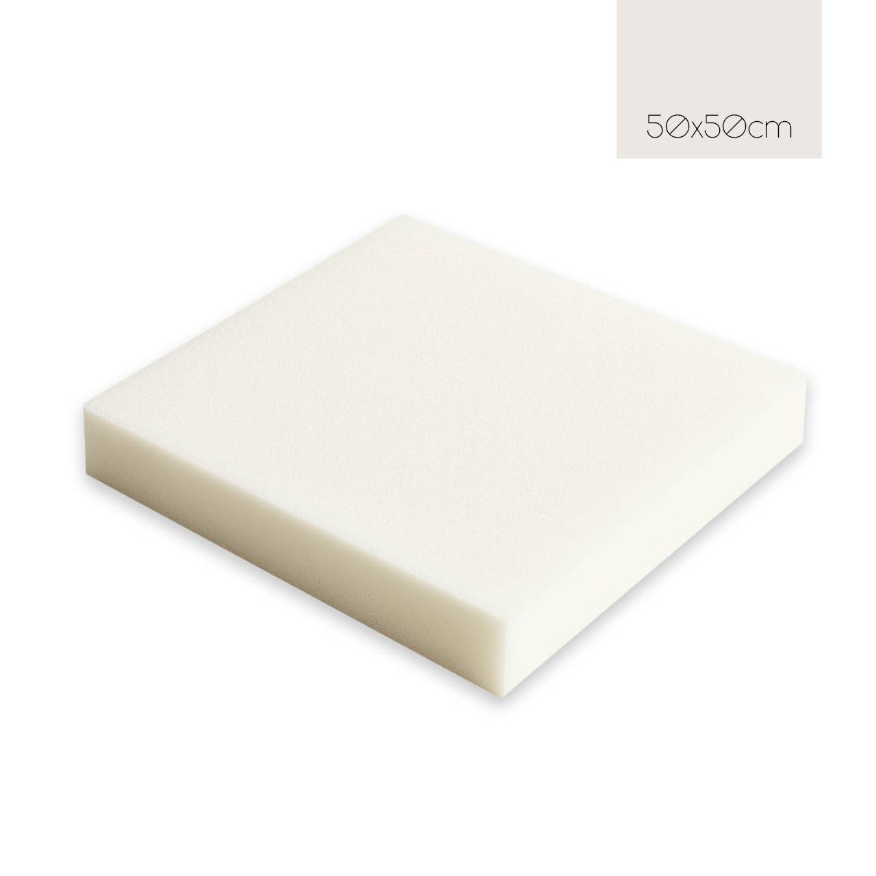 POWER SCHAUMSTOFF Sitzkissen Schaumstoff, Sitzkissen, 50x50x3/4/5cm, Verschiedene Qualitäten