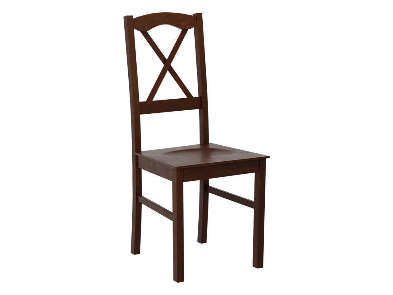MIRJAN24 Stuhl Nilo XI DX (1 Stück), aus Buchenholz, 43x40x95 cm Nuss