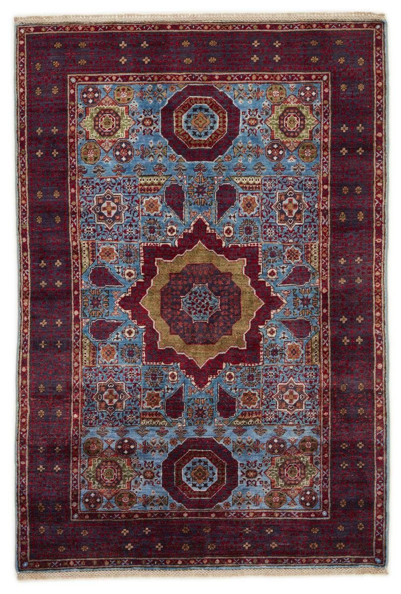 Nain Höhe: Trading, mm Orientteppich 6 Handgeknüpfter Mamluk 127x186 Orientteppich, rechteckig,