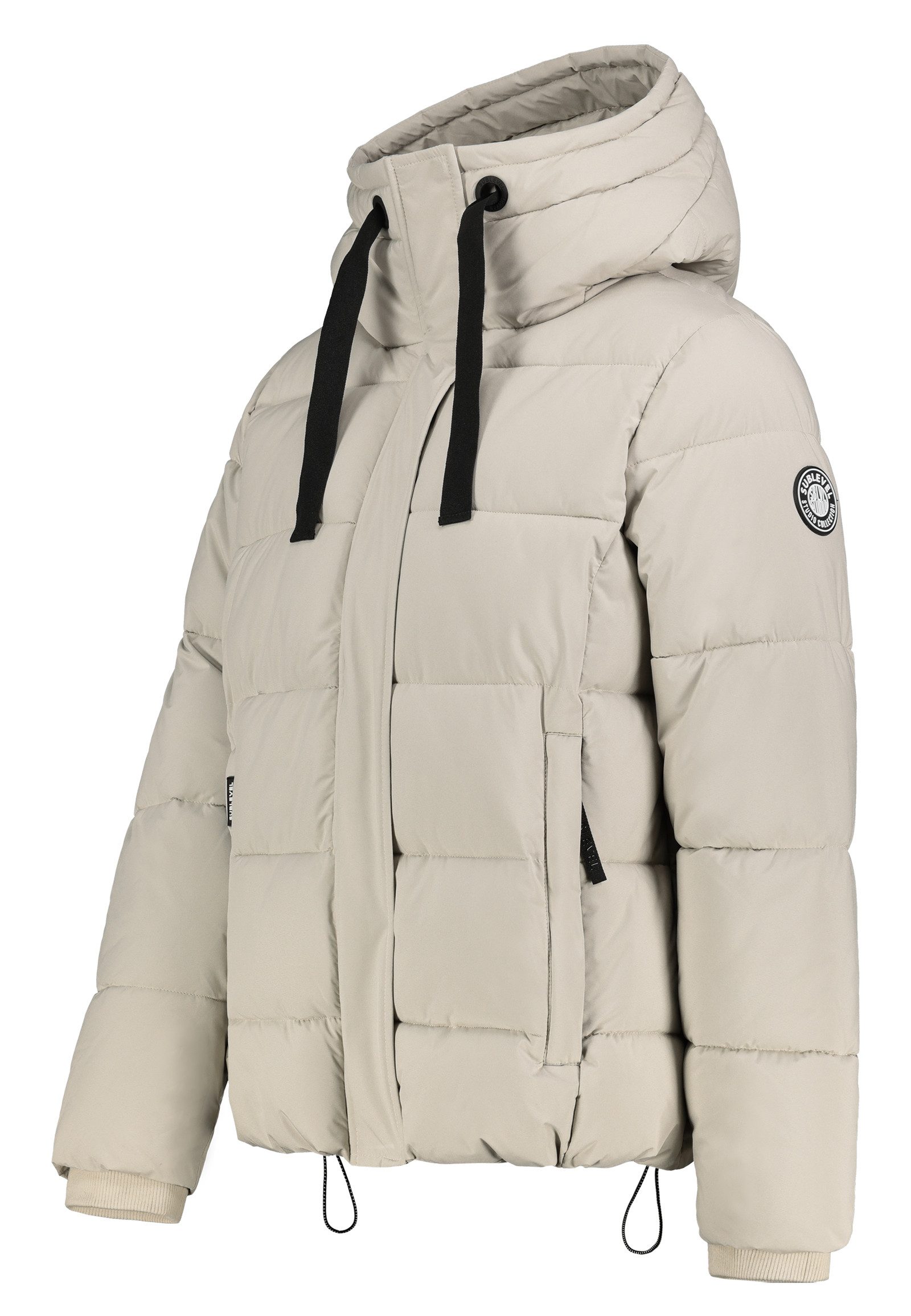 SUBLEVEL Steppjacke Damen mit Kapuze gefütterte Winter Jacke günstig online kaufen