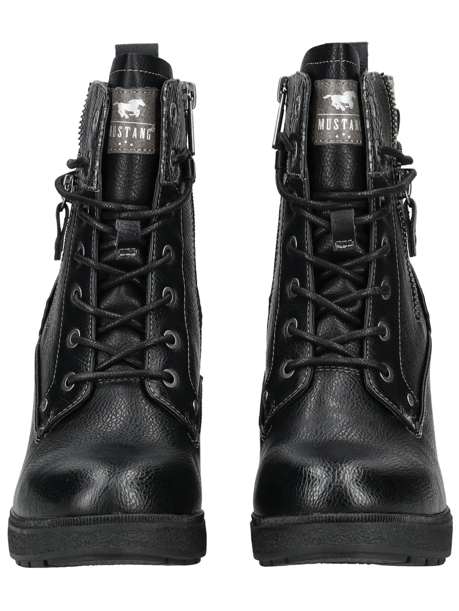Mustang Shoes Mustang Shoes Stiefelette Lederimitat/Textil High-Heel-Stiefelette – Bild 3 von 5
