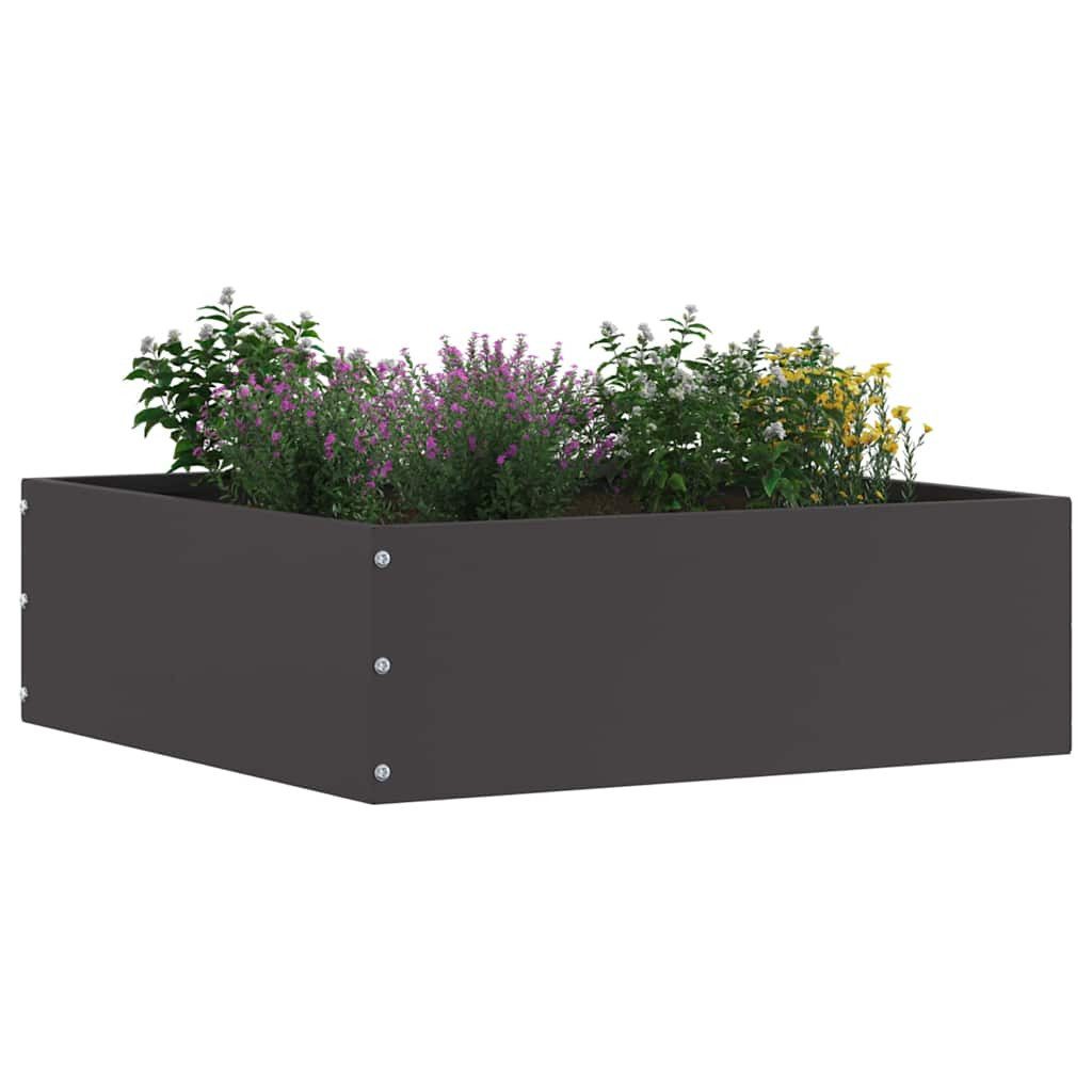 vidaXL Beetumrandung Raseneinfassung 6 Stk. 40 x 40 x 13 cm Stahl Schwarz