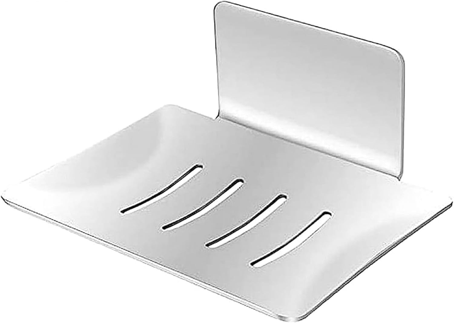 FELIXLEO Seifenschale Seifenhalter ohne Bohren Edelstahl selbstklebend Seifenkorb, 1-St. – Bild 3 von 5
