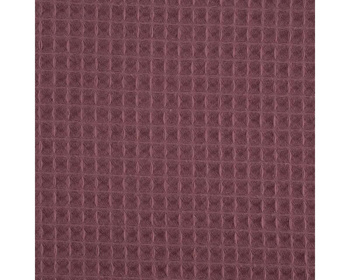 Thumbnail - SCHÖNER LEBEN. Stoff Bekleidungsstoff Waffelpique Waffelstoff Baumwolle uni mauve 1,45m, atmungsaktiv